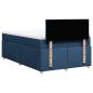Preview: Boxspringbett mit Matratze Blau 120x200 cm Stoff