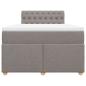Preview: Boxspringbett mit Matratze Taupe 120x200 cm Stoff