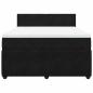 Preview: Boxspringbett mit Matratze Schwarz 140x190 cm Samt