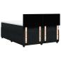 Preview: Boxspringbett mit Matratze Schwarz 140x190 cm Samt