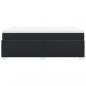 Preview: Boxspringbett mit Matratze Schwarz 120x200 cm Kunstleder