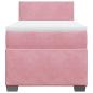 Preview: Boxspringbett mit Matratze Rosa 80x200 cm Samt