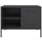 Preview: TV-Schränke 2 Stk. Schwarz 68x39x50,5 cm Stahl