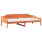 Preview: Massivholzbett ohne Matratze Wachsbraun 90x190 cm Kiefernholz
