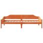 Preview: Massivholzbett ohne Matratze Wachsbraun 90x190 cm Kiefernholz