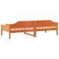 Preview: Massivholzbett ohne Matratze Wachsbraun 90x190 cm Kiefernholz