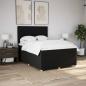 Preview: Boxspringbett mit Matratze Schwarz 140x200 cm Stoff