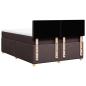 Preview: Boxspringbett mit Matratze Dunkelbraun 160x200 cm Stoff