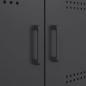 Preview: TV-Schrank Schwarz 68x39x50,5 cm Stahl