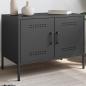 Preview: TV-Schrank Schwarz 68x39x50,5 cm Stahl