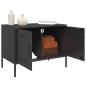 Preview: TV-Schrank Schwarz 68x39x50,5 cm Stahl