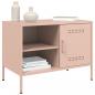 Preview: TV-Schränke 2 Stk. Rosa 68x39x50,5 cm Stahl