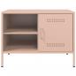 Preview: TV-Schränke 2 Stk. Rosa 68x39x50,5 cm Stahl