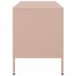 Preview: TV-Schränke 2 Stk. Rosa 68x39x50,5 cm Stahl