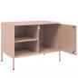 Preview: TV-Schränke 2 Stk. Rosa 68x39x50,5 cm Stahl