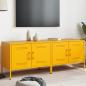 Preview: ARDEBO.de - TV-Schränke 2 Stk. Senfgelb 68x39x50,5 cm Stahl