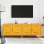 Preview: TV-Schränke 2 Stk. Senfgelb 68x39x50,5 cm Stahl