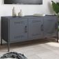 Preview: ARDEBO.de - TV-Schrank Anthrazit 100,5x39x50,5 cm Stahl