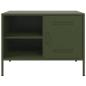Preview: TV-Schrank Olivgrün 68x39x50,5 cm Stahl