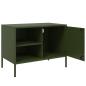 Preview: TV-Schrank Olivgrün 68x39x50,5 cm Stahl