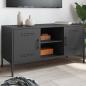 Preview: ARDEBO.de - TV-Schrank Schwarz 100,5x39x50,5 cm Stahl