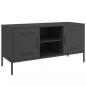 Preview: TV-Schrank Schwarz 100,5x39x50,5 cm Stahl