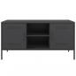 Preview: TV-Schrank Schwarz 100,5x39x50,5 cm Stahl