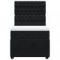 Preview: Boxspringbett mit Matratze Schwarz 100x200 cm Samt