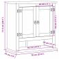 Preview: Bad-Wandschrank Corona 70x33x71,5 cm Massivholz Kiefer