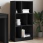Preview: ARDEBO.de - Bücherregal Schwarz 57x28,5x107,5 cm Holzwerkstoff