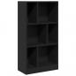 Preview: Bücherregal Schwarz 57x28,5x107,5 cm Holzwerkstoff