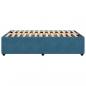 Preview: Bettgestell Blau 120x190 cm Samt