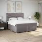 Preview: Boxspringbett mit Matratze Taupe 180x200 cm Stoff