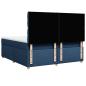Preview: Boxspringbett mit Matratze Blau 180x200 cm Stoff