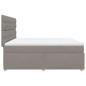 Preview: Boxspringbett mit Matratze Taupe 200x200 cm Stoff