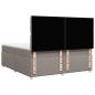 Preview: Boxspringbett mit Matratze Taupe 200x200 cm Stoff
