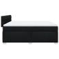 Preview: Boxspringbett mit Matratze Schwarz 180x200 cm Stoff