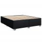 Preview: Boxspringbett mit Matratze Schwarz 180x200 cm Stoff