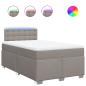 Preview: Boxspringbett mit Matratze Taupe 120x190 cm Stoff