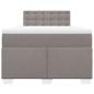Preview: Boxspringbett mit Matratze Taupe 120x190 cm Stoff