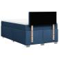 Preview: Boxspringbett mit Matratze Blau 120x190 cm Stoff