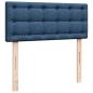 Preview: Boxspringbett mit Matratze Blau 120x190 cm Stoff