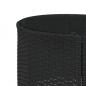 Preview: Gartensofa mit Tisch und Kissen Halbrund Schwarz Poly-Rattan