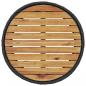 Preview: Gartensofa mit Tisch und Kissen Halbrund Schwarz Poly-Rattan