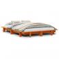 Preview: Massivholzbett ohne Matratze Wachsbraun 140x200 cm Kiefernholz