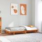 Preview: Massivholzbett ohne Matratze Wachsbraun 90x190 cm Kiefernholz