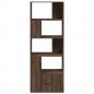 Preview: Bücherregal Braun Eichen-Optik 70x36x189 cm Holzwerkstoff