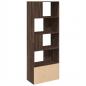 Preview: Bücherregal Braun Eichen-Optik 70x36x189 cm Holzwerkstoff