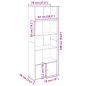 Preview: Bücherregal Braun Eichen-Optik 70x36x189 cm Holzwerkstoff