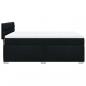 Preview: Boxspringbett mit Matratze Schwarz 160x200 cm Stoff